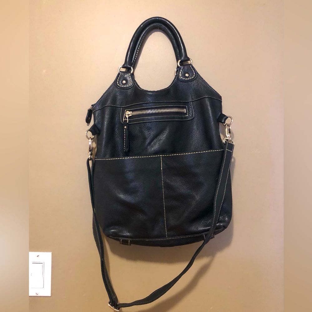 Roots leather Lauren bag